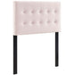 Emily Biscuit Tufted Performance Velvet Twin Headboard