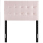 Emily Biscuit Tufted Performance Velvet Twin Headboard