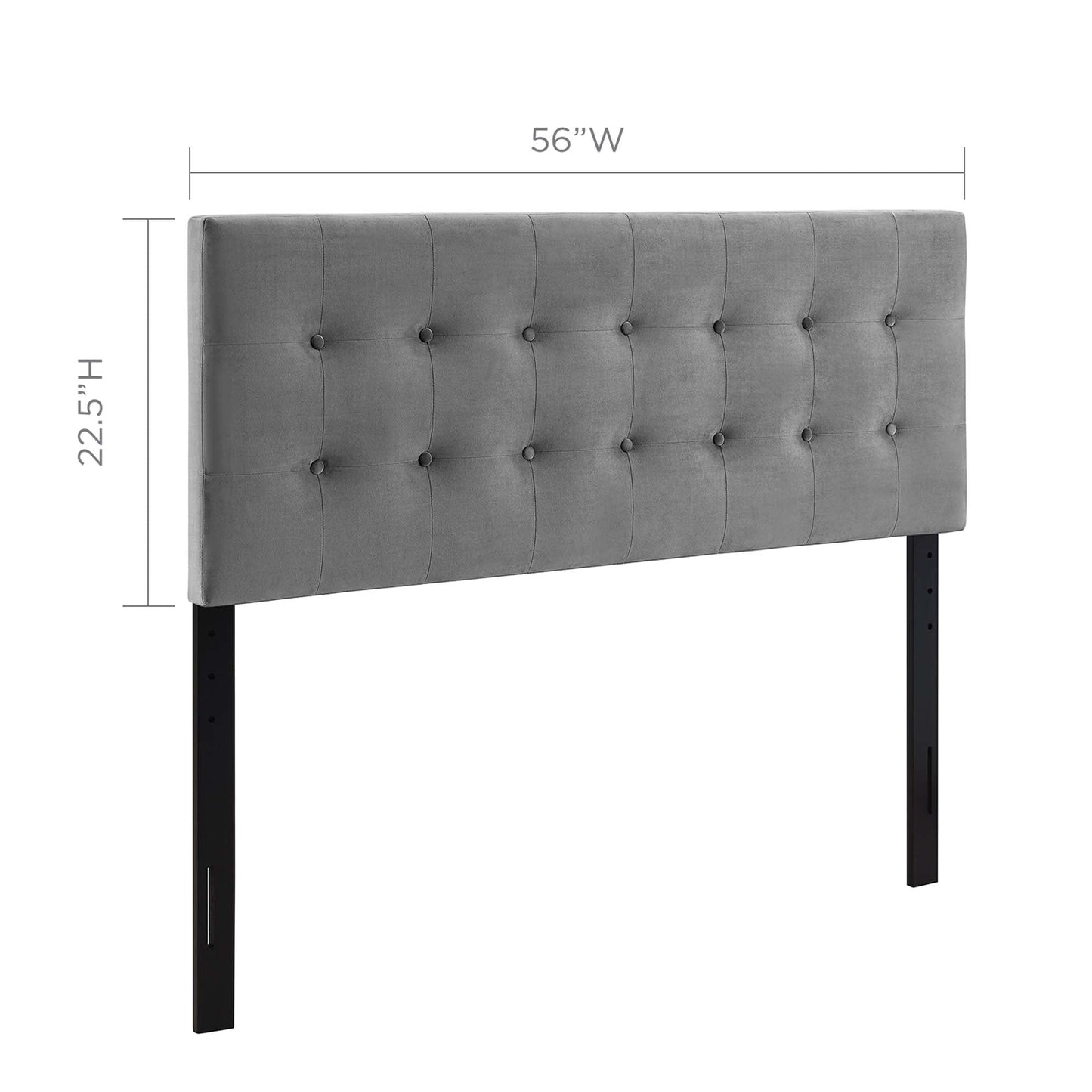 Emily Biscuit Tufted Performance Velvet Full Headboard by Modway