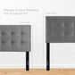 Lily Biscuit Tufted Performance Velvet Queen Headboard by Modway