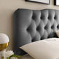 Annabel Diamond Tufted Performance Velvet Queen Headboard
