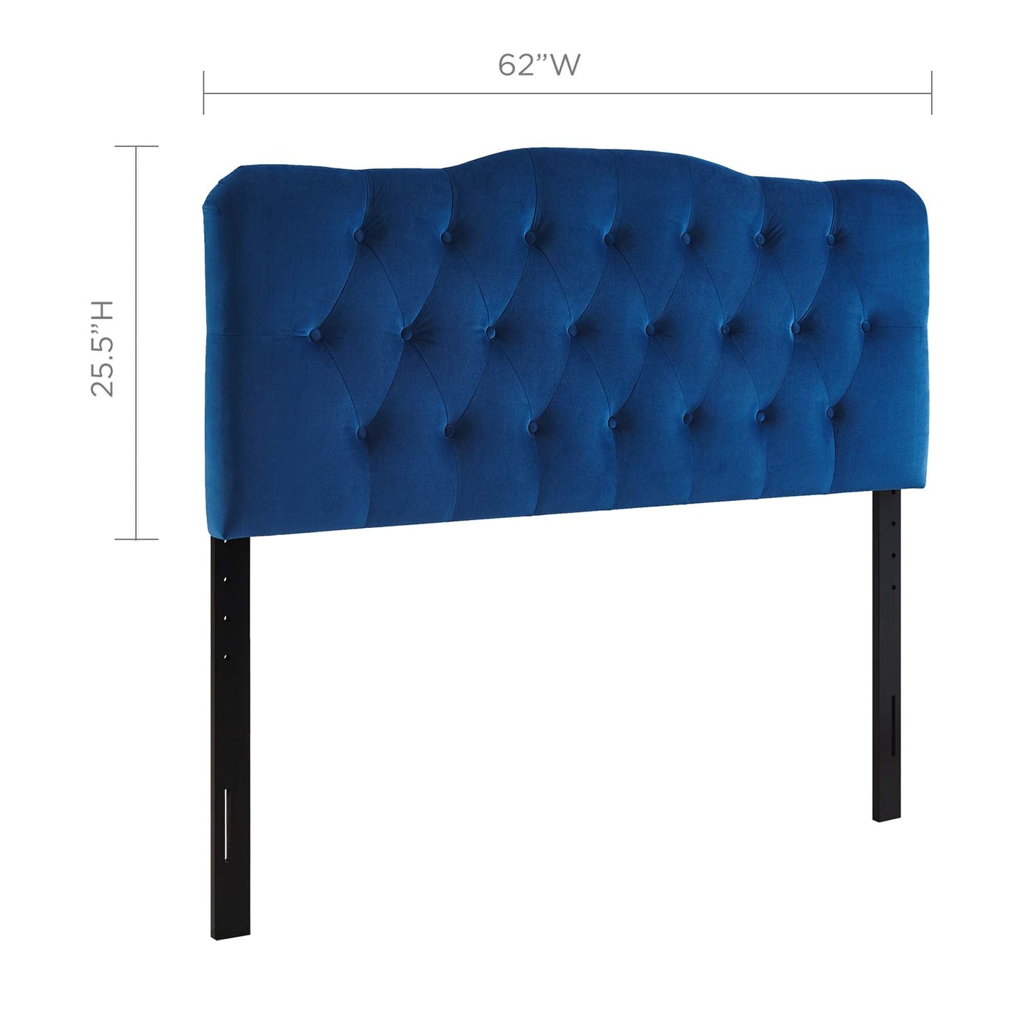 Annabel Diamond Tufted Performance Velvet Queen Headboard