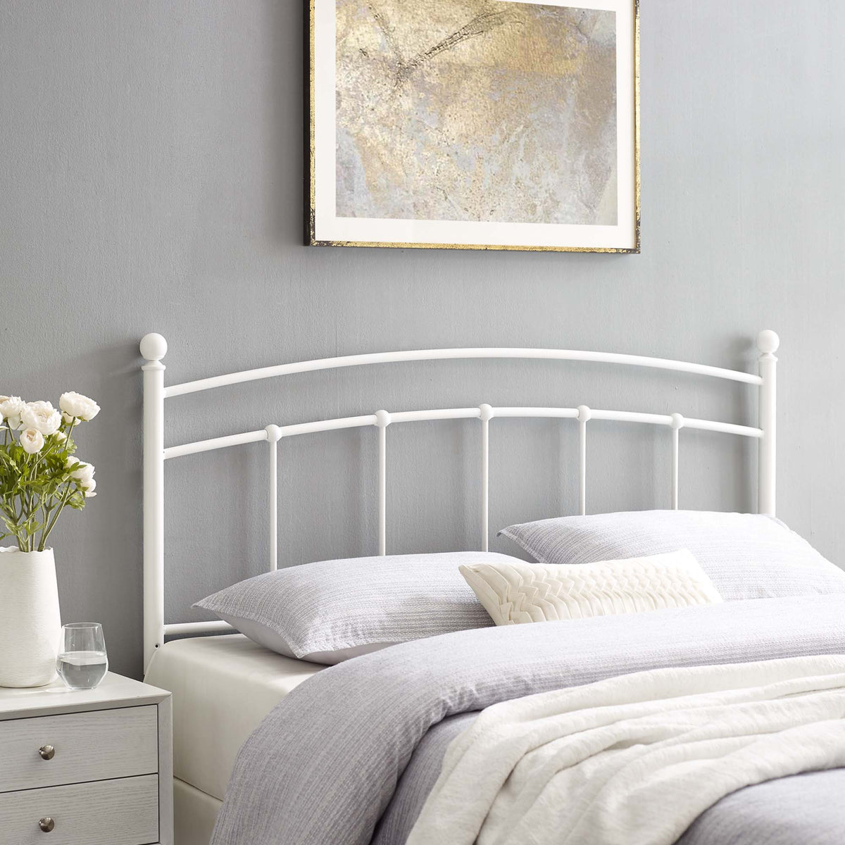 Abigail Metal Twin Headboard by Modway