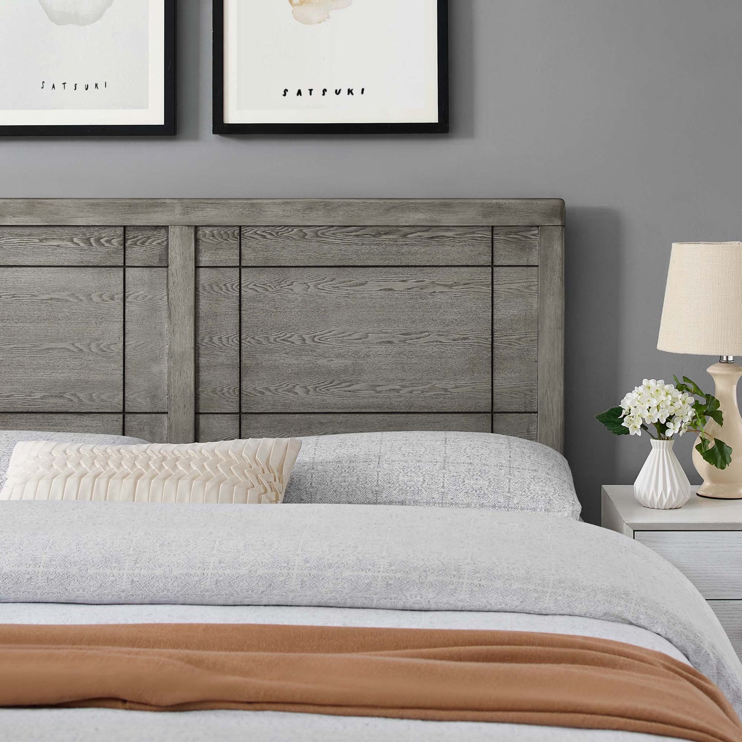 Archie Wood Twin Headboard by Modway