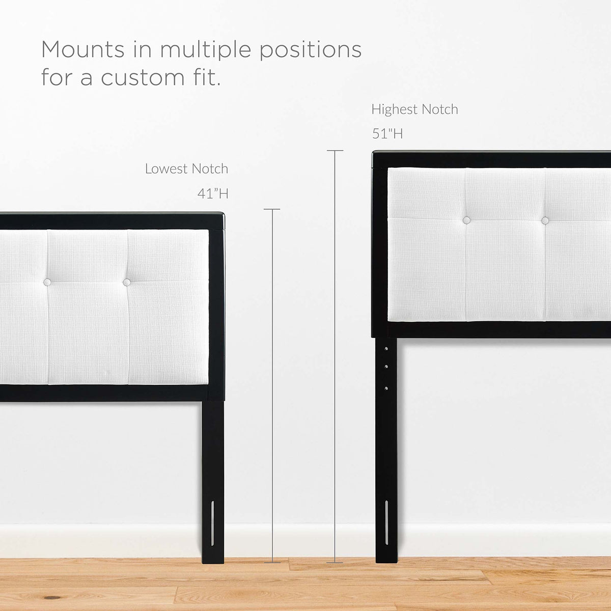 Draper Tufted Fabric and Wood Queen Headboard by Modway