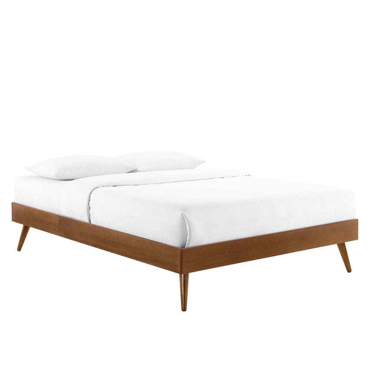 Bridgette Wood Twin Platform Bed With Splayed Legs