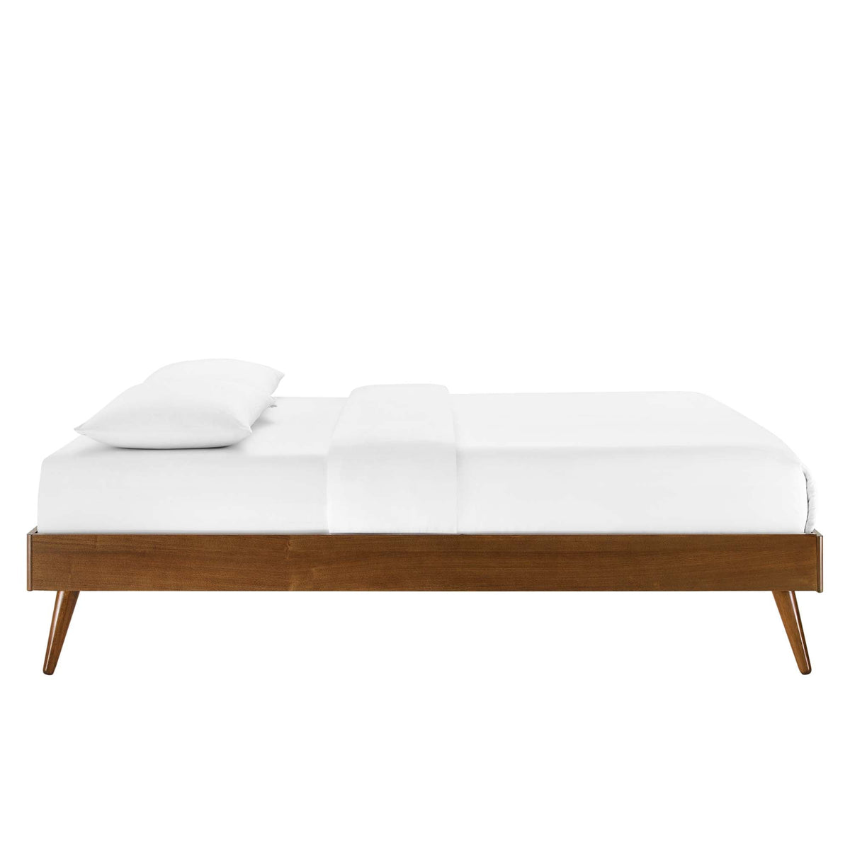 Bridgette Wood Twin Platform Bed With Splayed Legs