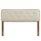 Collins Tufted Fabric and Wood Full Headboard by Modway