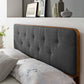 Collins Tufted Fabric and Wood Full Headboard by Modway