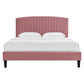 Alessi Performance Velvet Queen Platform Bed by Modway
