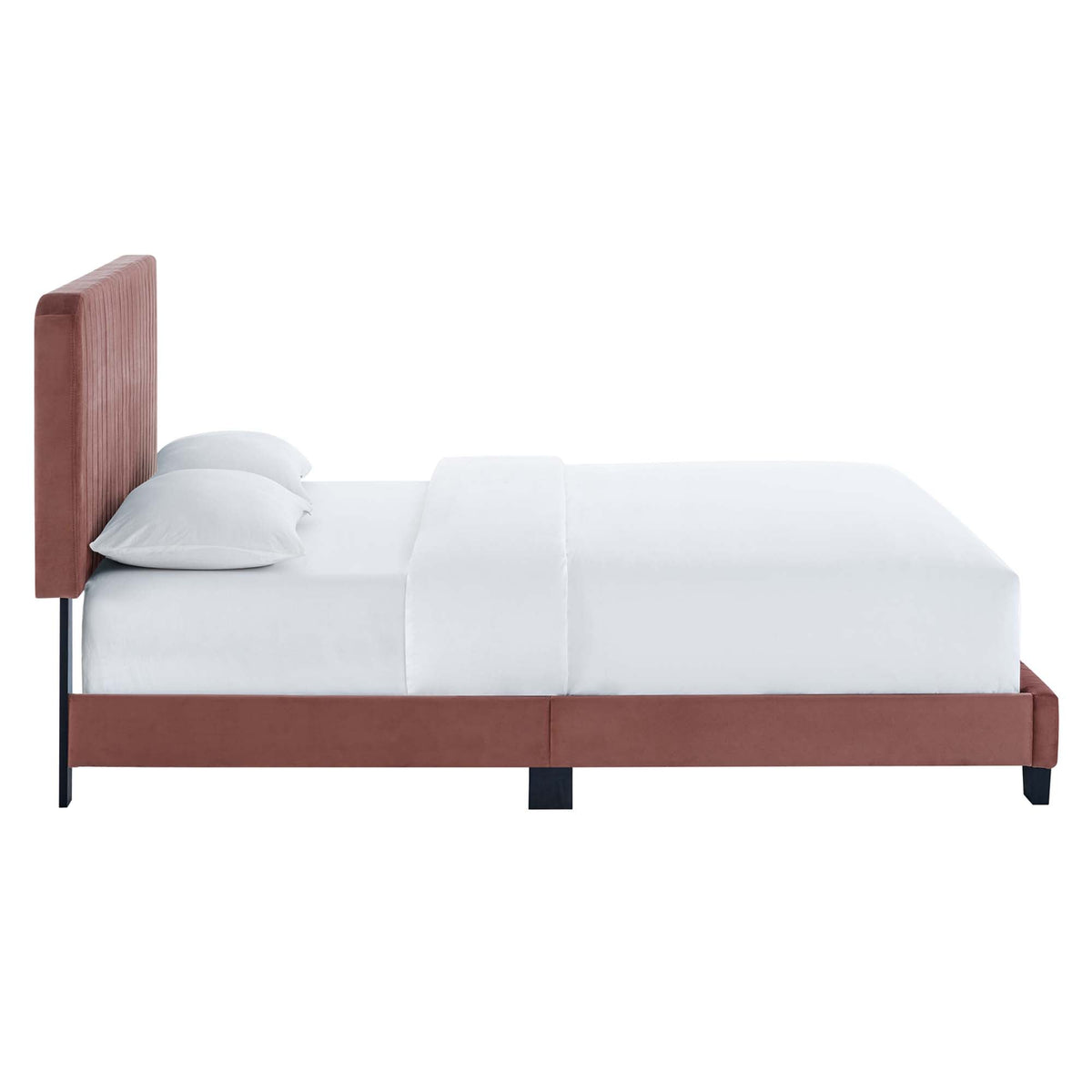 Celine Channel Tufted Performance Velvet Twin Platform Bed by Modway