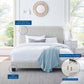 Celine Channel Tufted Performance Velvet Twin Platform Bed by Modway