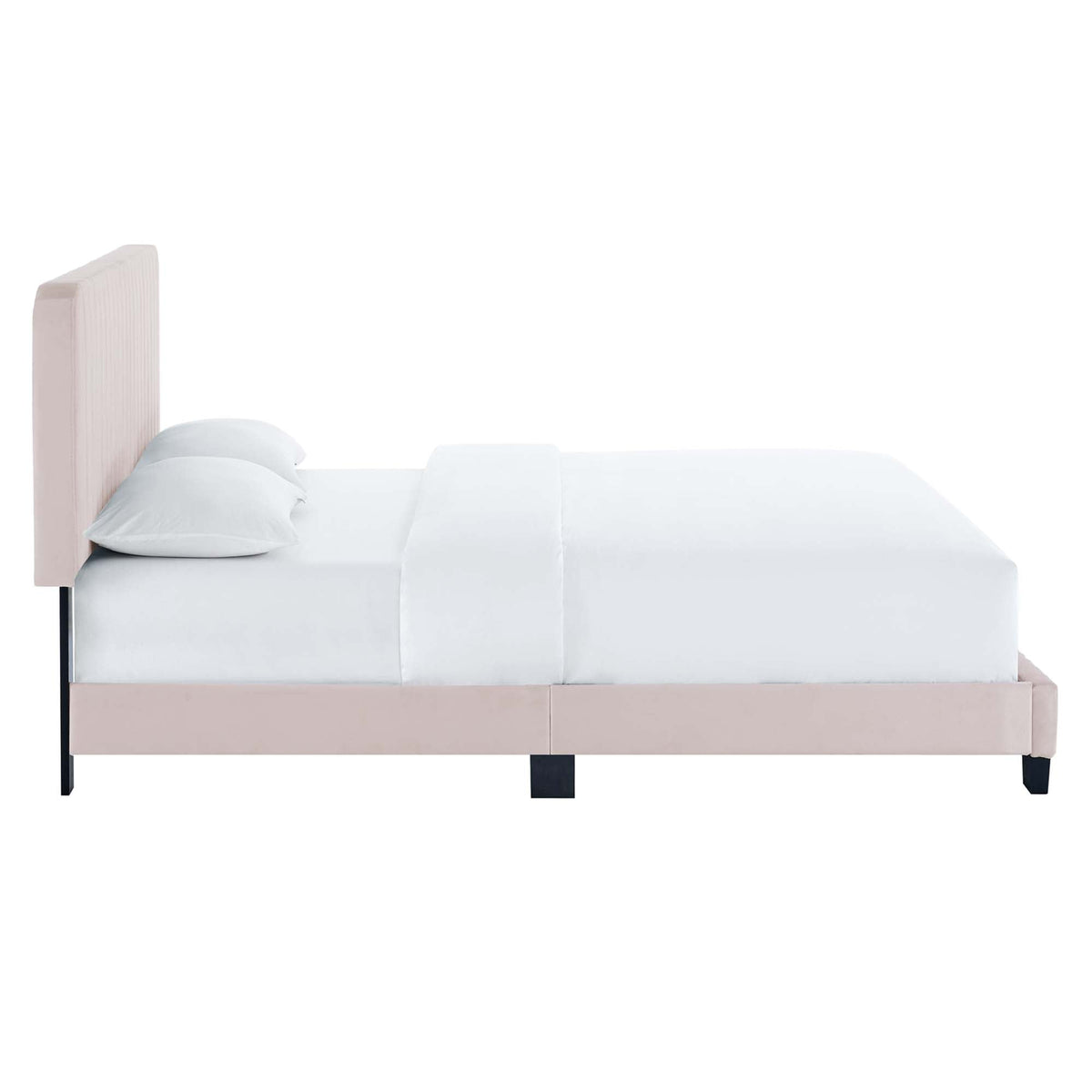 Celine Channel Tufted Performance Velvet Twin Platform Bed by Modway