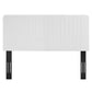 Milenna Channel Tufted Upholstered Fabric Full/Queen Headboard