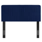 Milenna Channel Tufted Performance Velvet King/California King Headboard