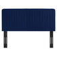 Milenna Channel Tufted Performance Velvet King/California King Headboard