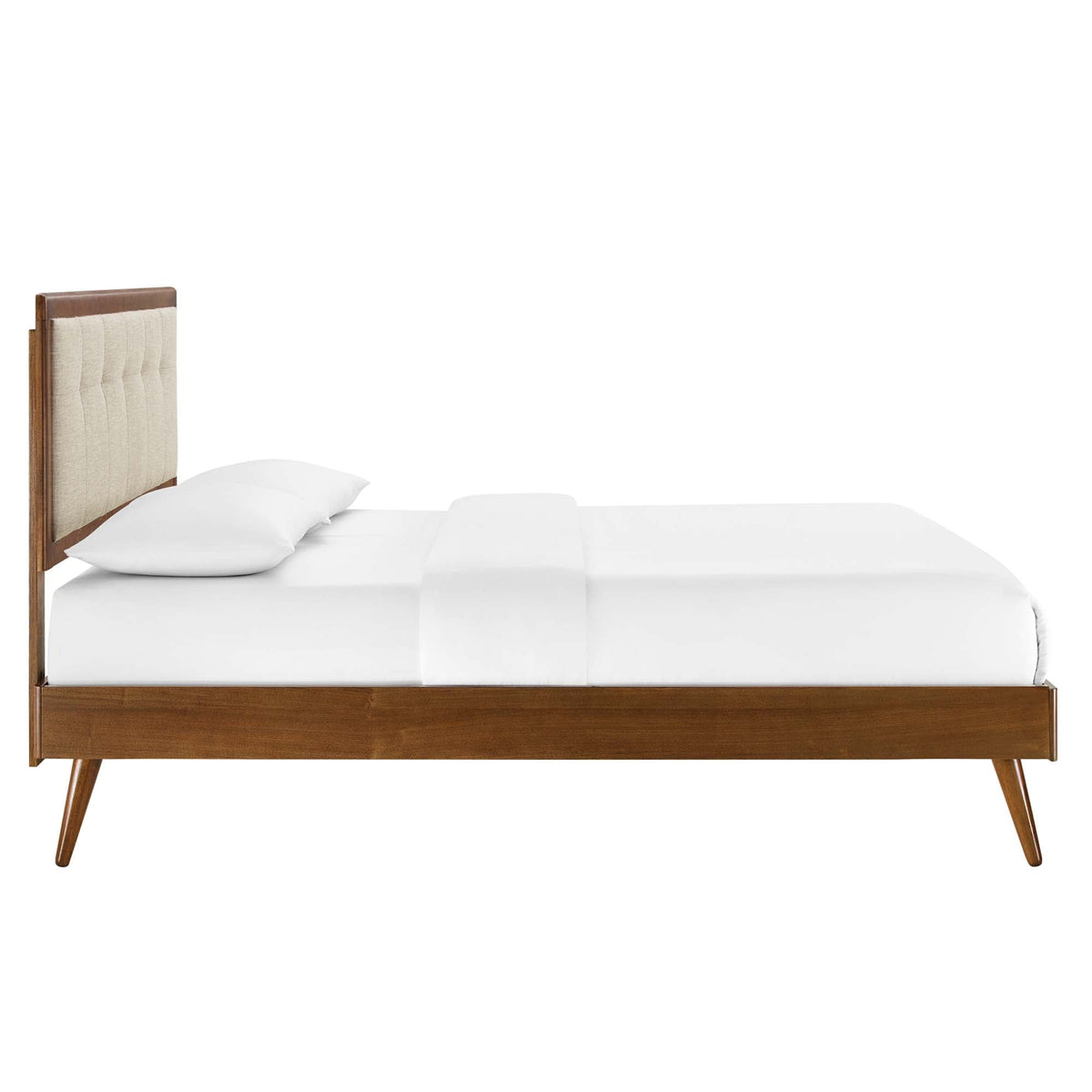 Willow Wood Queen Platform Bed with Splayed Legs by Modway