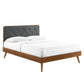 Bridgette Wood Queen Platform Bed with Splayed Legs by Modway