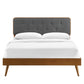 Bridgette Wood Queen Platform Bed with Splayed Legs by Modway