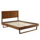 Marlee Wood Twin Platform Bed with Angular Frame