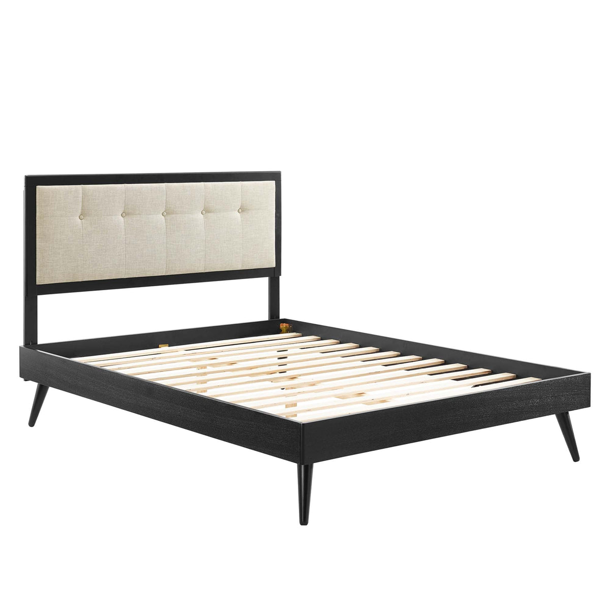 Willow Wood King Platform Bed With Splayed Legs by Modway