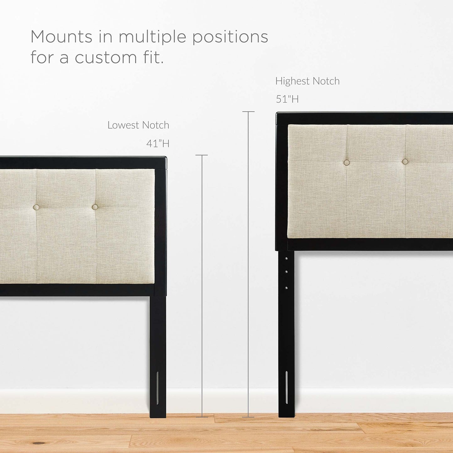 Willow Wood King Platform Bed With Splayed Legs by Modway