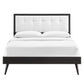 Willow Wood King Platform Bed With Splayed Legs by Modway
