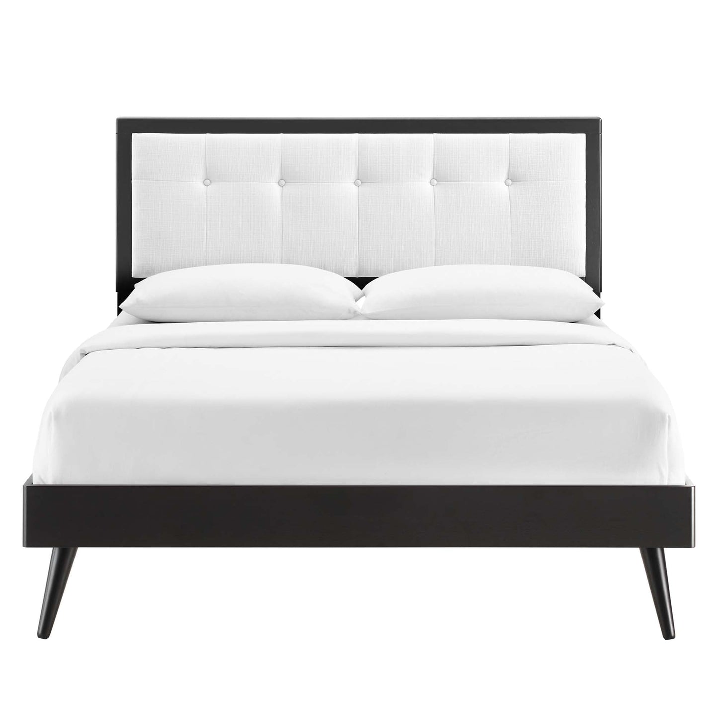 Willow Wood King Platform Bed With Splayed Legs by Modway