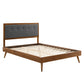 Willow Wood King Platform Bed With Splayed Legs by Modway