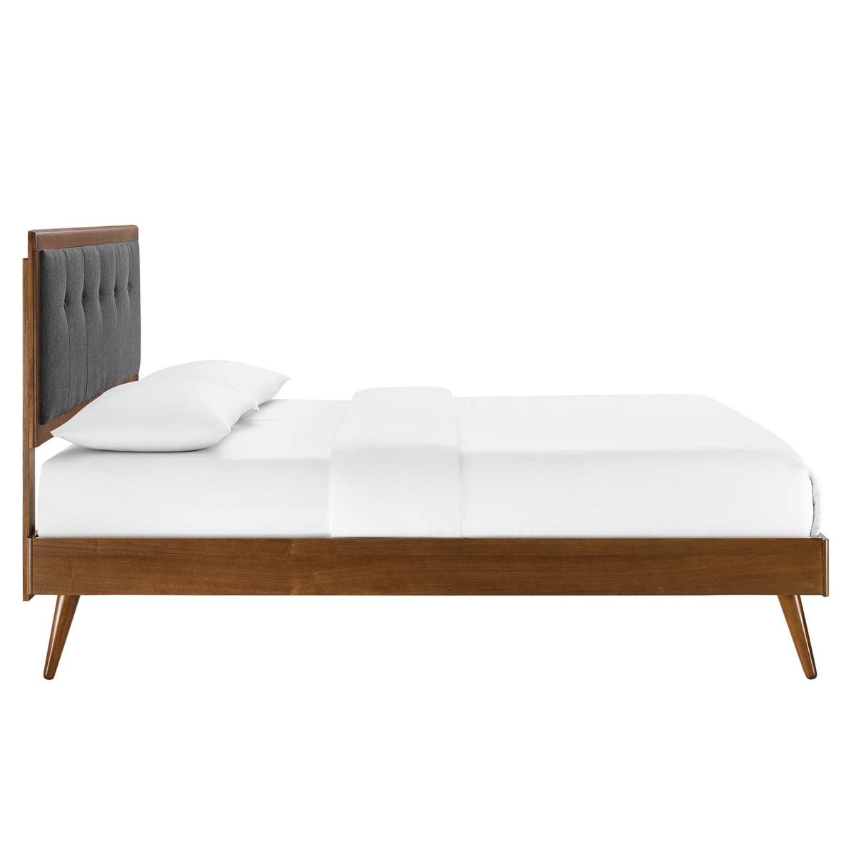 Willow Wood King Platform Bed With Splayed Legs by Modway