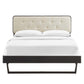 Bridgette Wood Full Platform Bed with Angular Frame by Modway