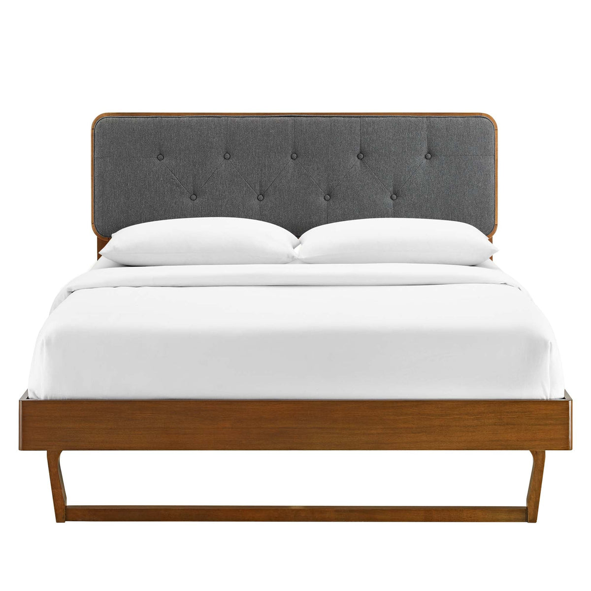 Bridgette Wood Full Platform Bed with Angular Frame by Modway