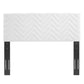 Mercy Chevron Tufted Performance Velvet Twin Headboard by Modway