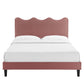 Current Performance Velvet Twin Platform Bed by Modway