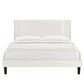 Zahra Channel Tufted Performance Velvet Twin Platform Bed by Modway