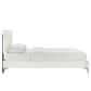 Sofia Channel Tufted Performance Velvet Full Platform Bed