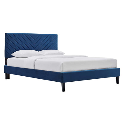 Roxanne Performance Velvet Full Platform Bed by Modway