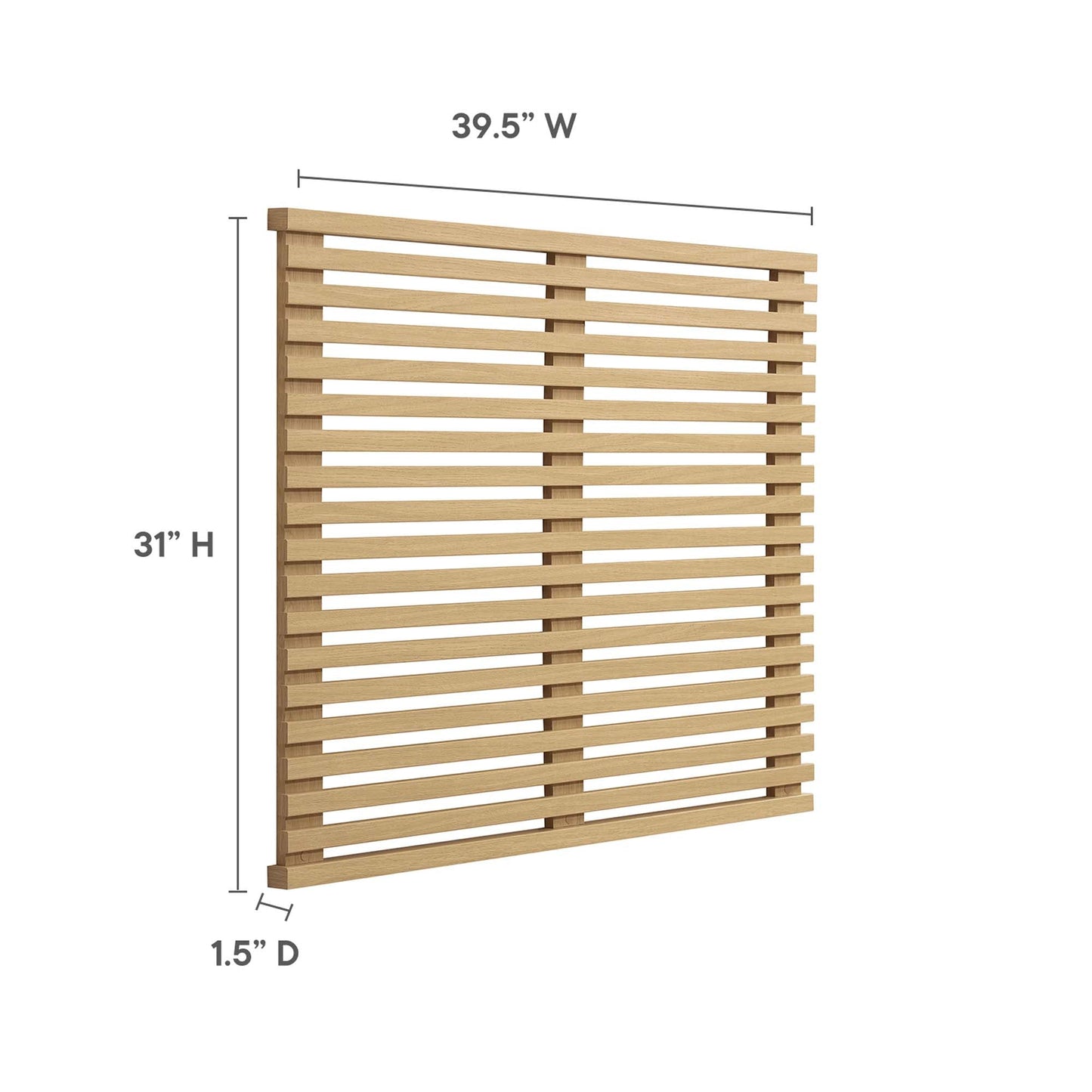 Render Wall Mount Twin Headboard by Modway