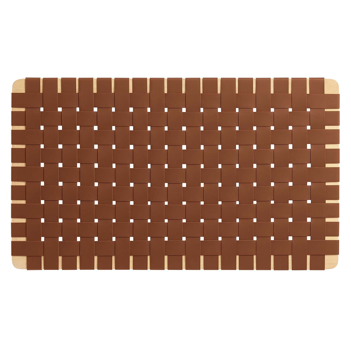 Sparta Weave Wall-Mount Vegan Leather Twin Headboard by Modway