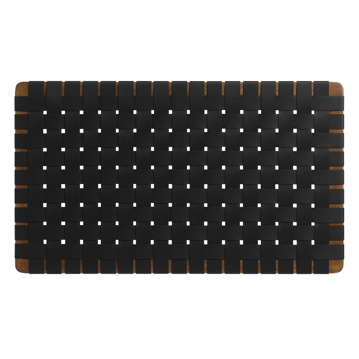 Sparta Weave Wall-Mount Vegan Leather Twin Headboard by Modway