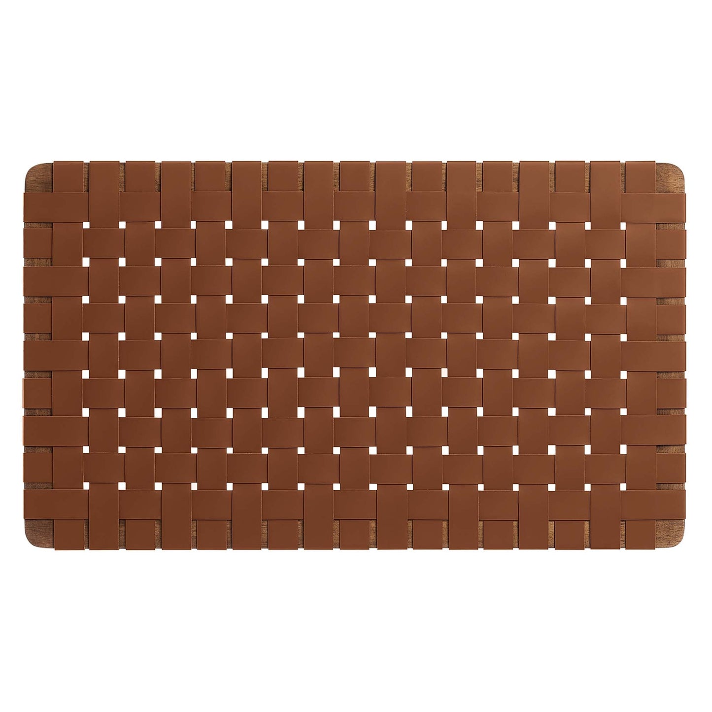 Sparta Weave Wall-Mount Vegan Leather Twin Headboard by Modway