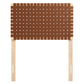 Sparta Weave Vegan Leather Twin Headboard