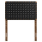 Sparta Weave Vegan Leather Twin Headboard