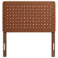 Sparta Weave Vegan Leather Twin Headboard