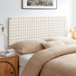 Sparta Vegan Leather Weave Queen Headboard by Modway