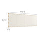 Sparta Weave Wall-Mount Vegan Leather King Headboard