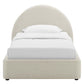 Resort Upholstered Fabric Arched Round Twin Platform Bed by Modway