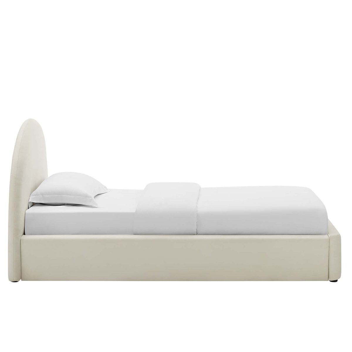 Resort Performance Velvet Arched Round Twin Platform Bed by Modway