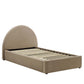Resort Performance Velvet Arched Round Twin Platform Bed by Modway