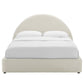 Resort Performance Velvet Arched Round Full Platform Bed